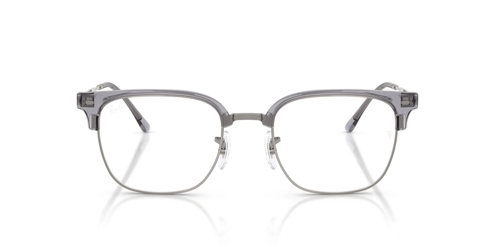 Ray-Ban New Clubmaster 7216 Eyeglasses - Blue On Gunmetal - view 21